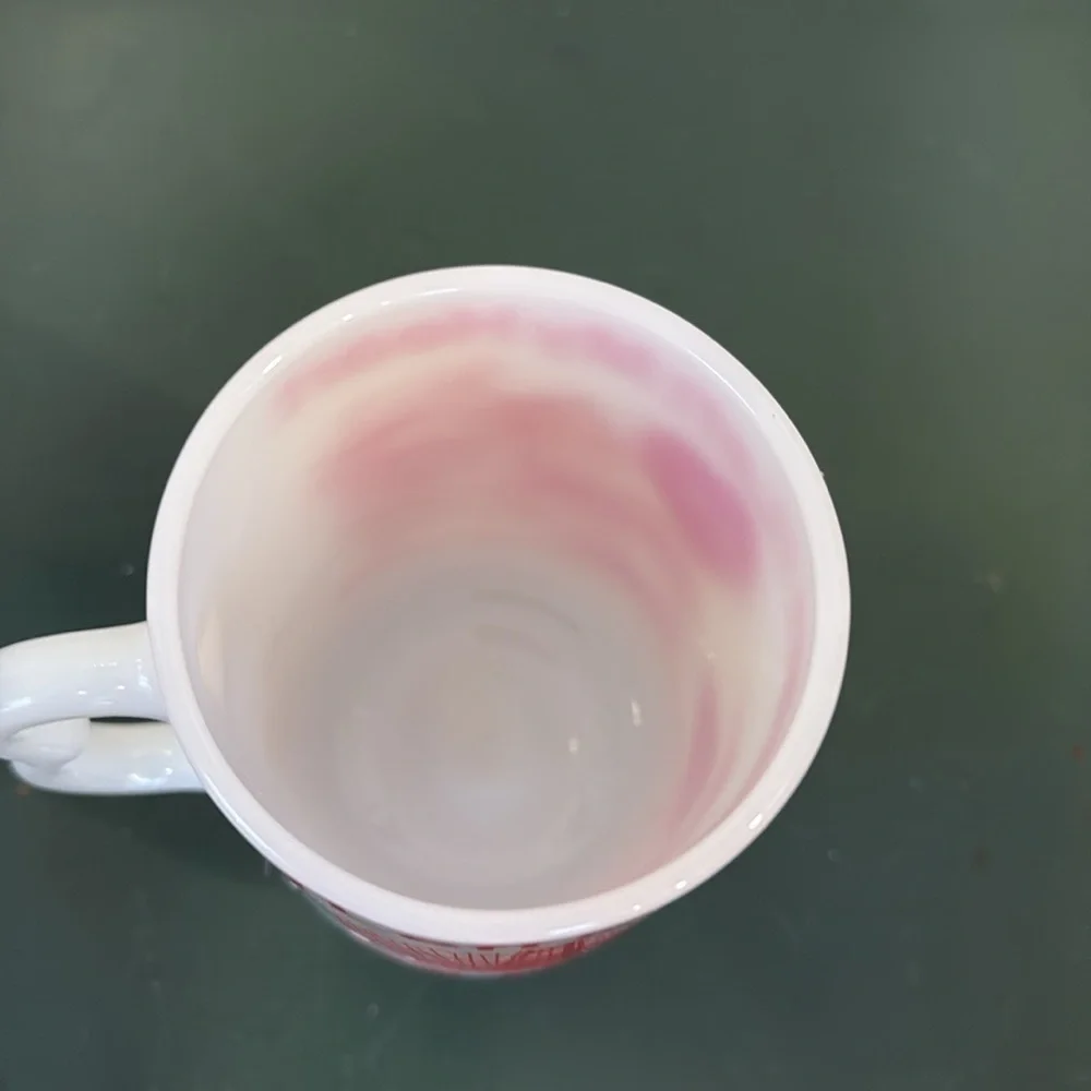White Milk Glass ‘I Left My Heart In San Francisco’ Pedestal Mug